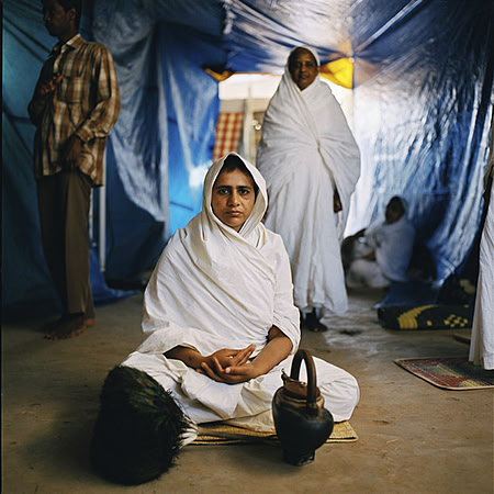 Jain Nuns. Shravanabelagola, India.